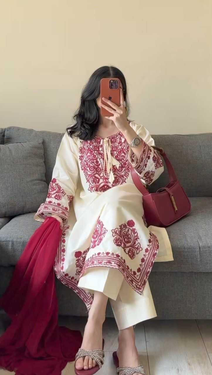 Crepe Embroidery Suit