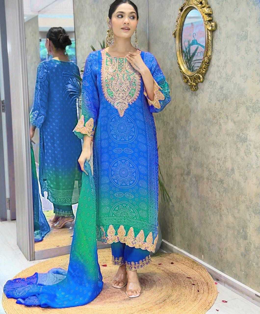 Chinon Printed Kurti