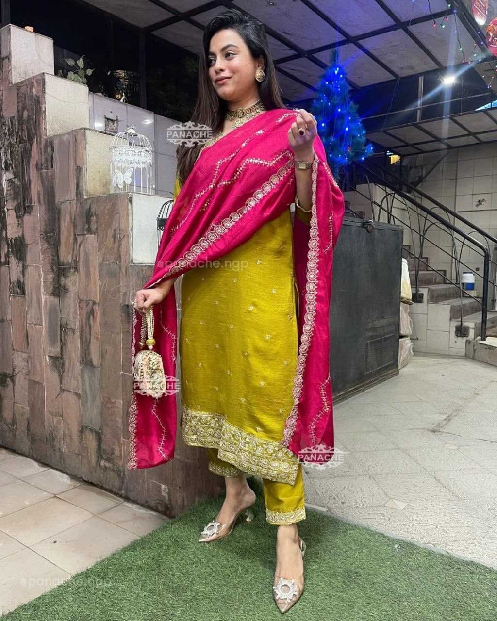 Chinon Party Wear Kurti