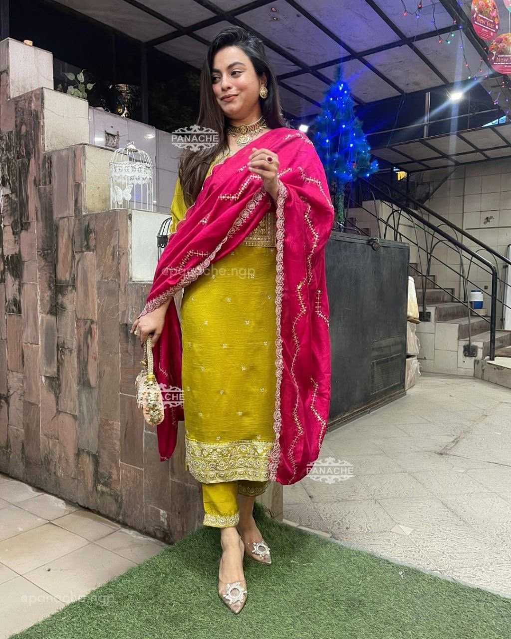 Chinon Party Wear Kurti