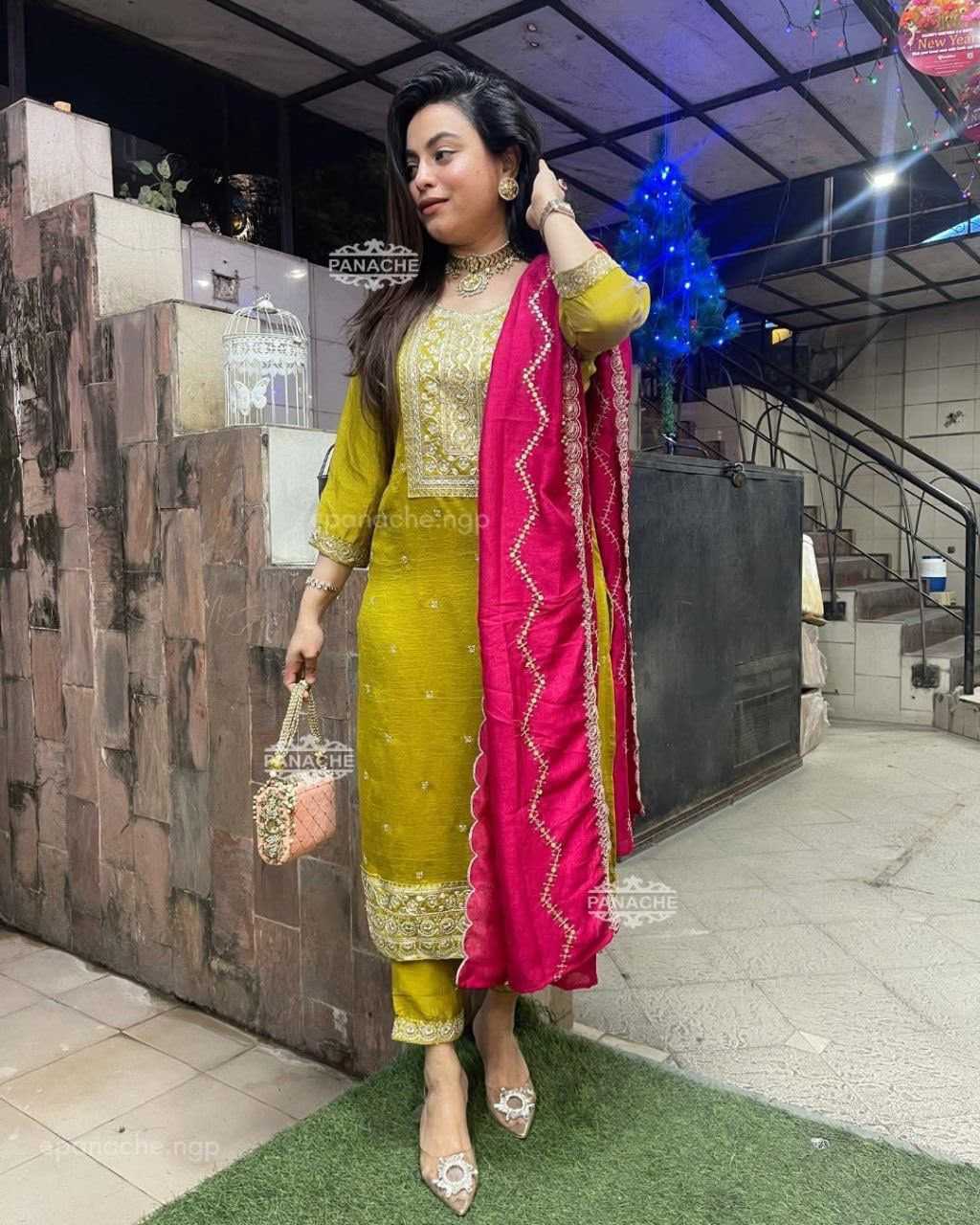 Chinon Party Wear Kurti