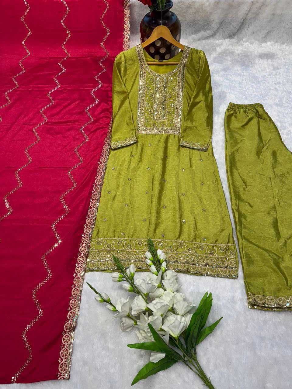 Chinon Party Wear Kurti
