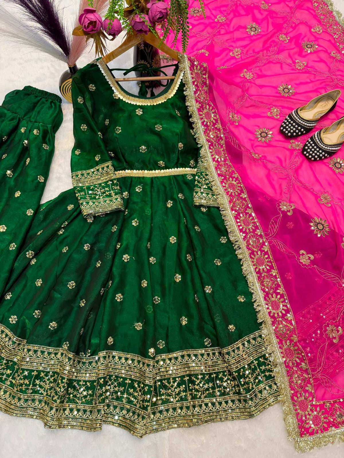 Heavy Silk Embroidery Suit