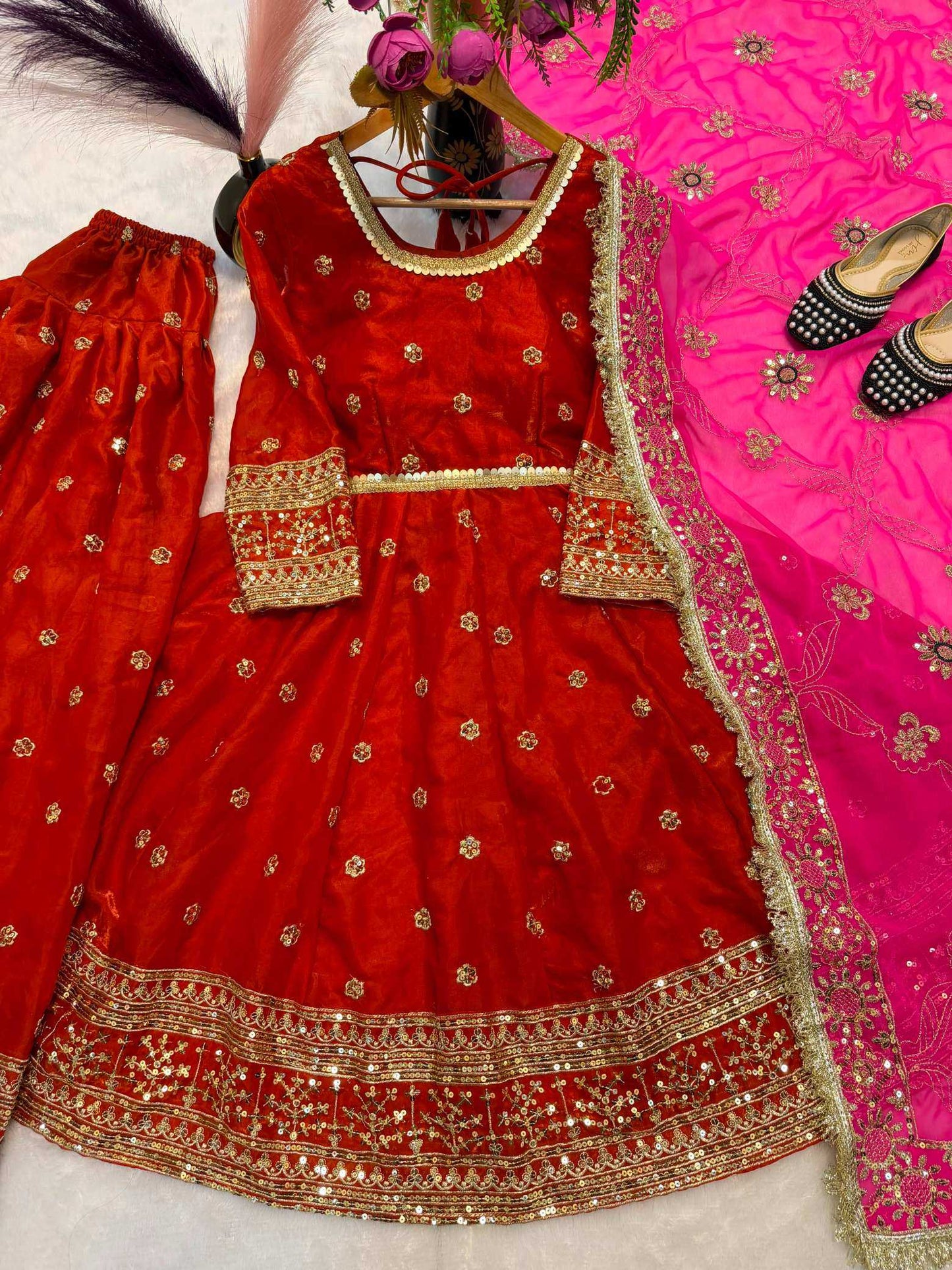 Heavy Silk Embroidery Suit