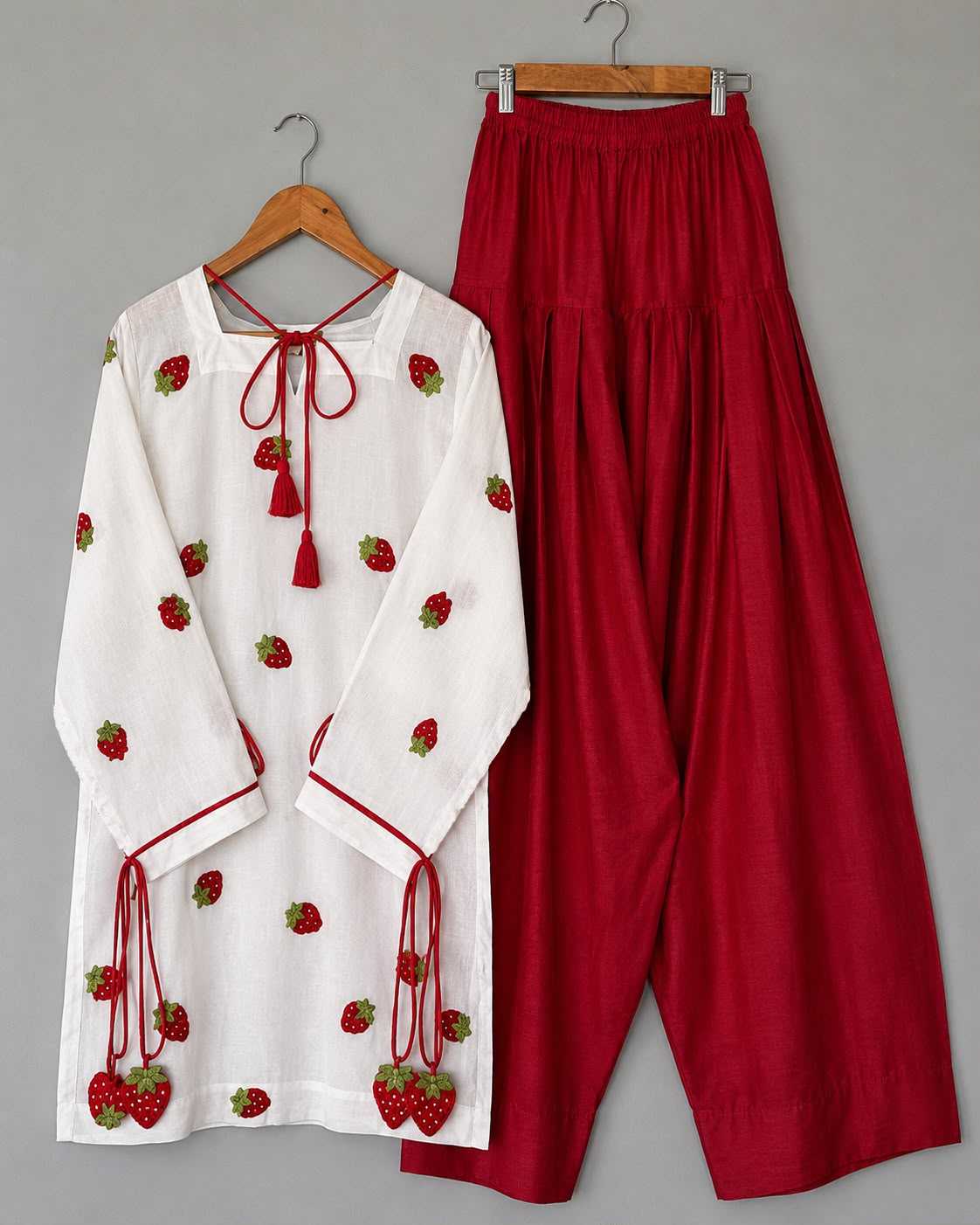 Cotton Cambric Embroidery Suit