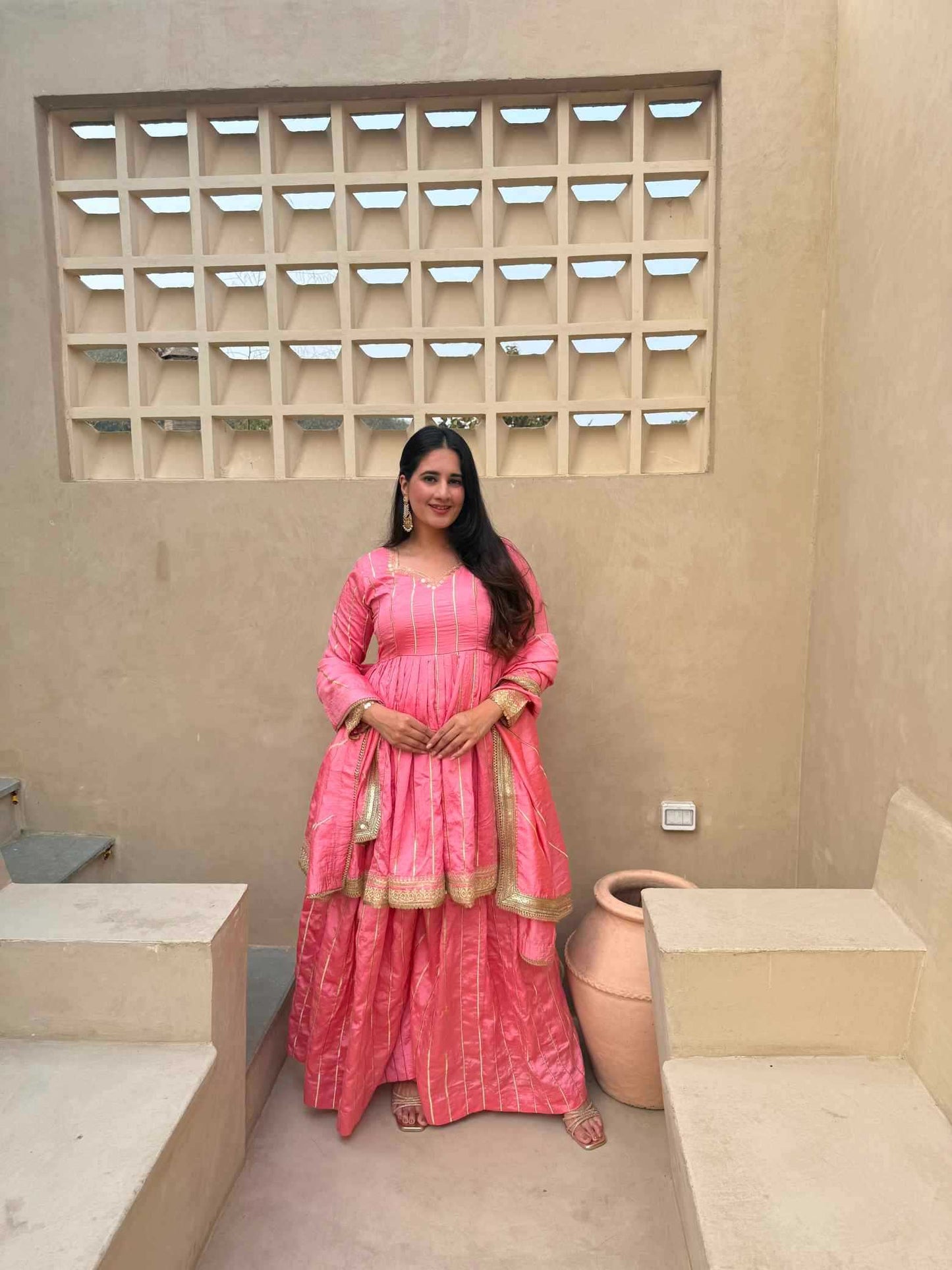 Cotton Sharara Salwar Suit