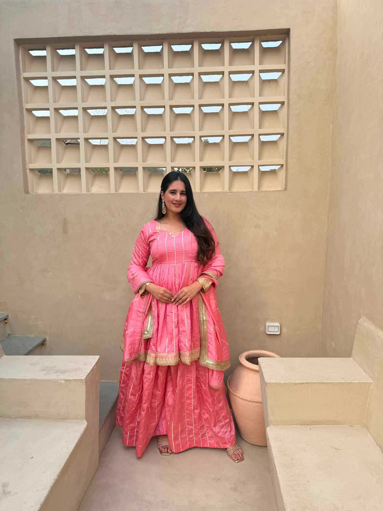 Cotton Sharara Salwar Suit