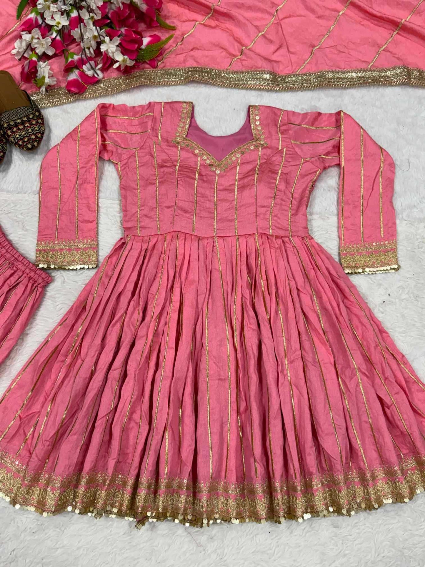 Cotton Sharara Salwar Suit
