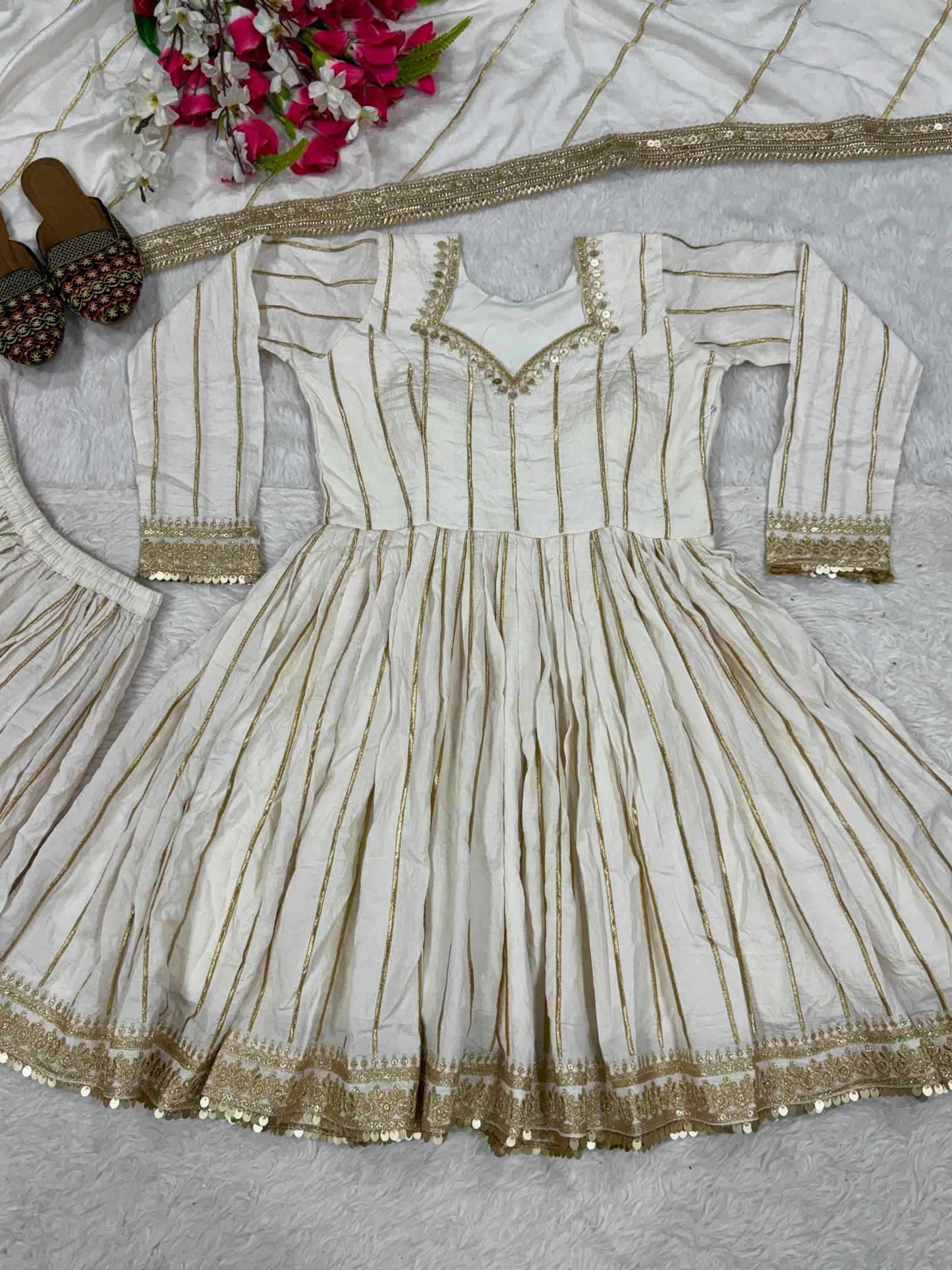 Cotton Sharara Salwar Suit