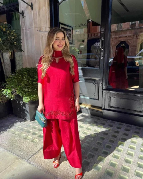 Crepe Silk Ladies Suit