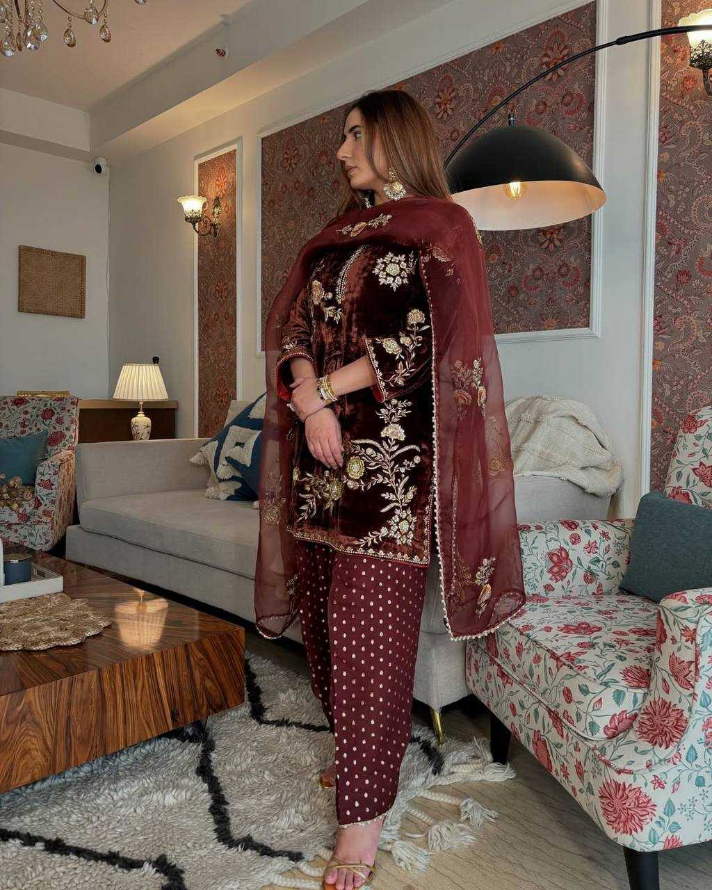 Viscose Sharara Salwar Suit