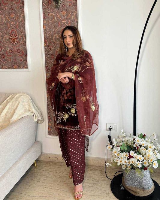 Viscose Sharara Salwar Suit
