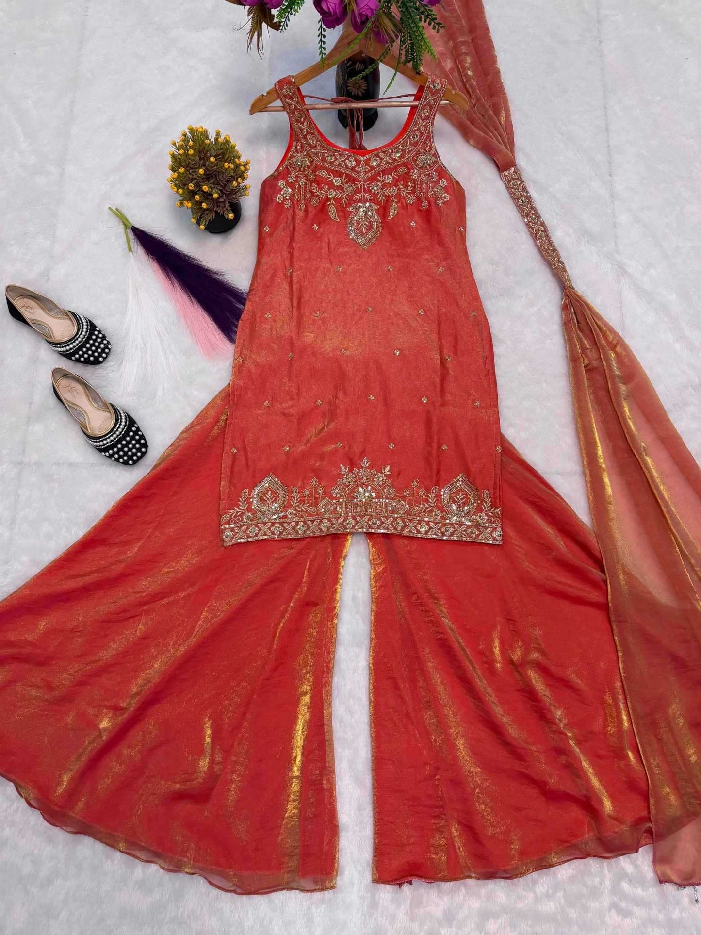 Pure Silk Palazzo Suit