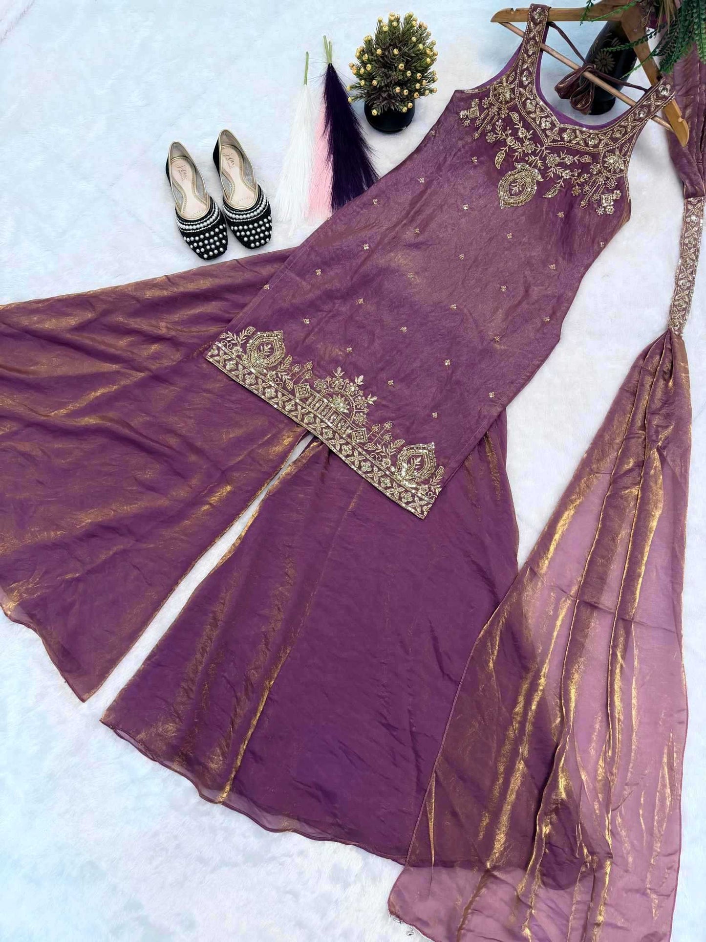 Pure Silk Palazzo Suit
