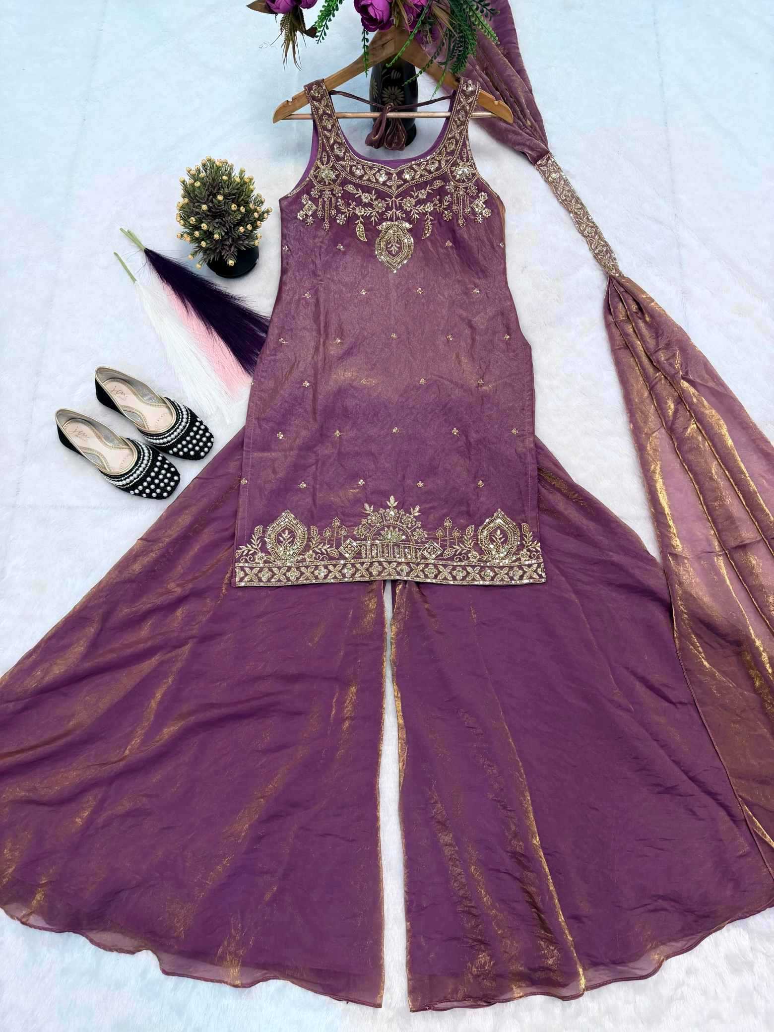 Pure Silk Palazzo Suit