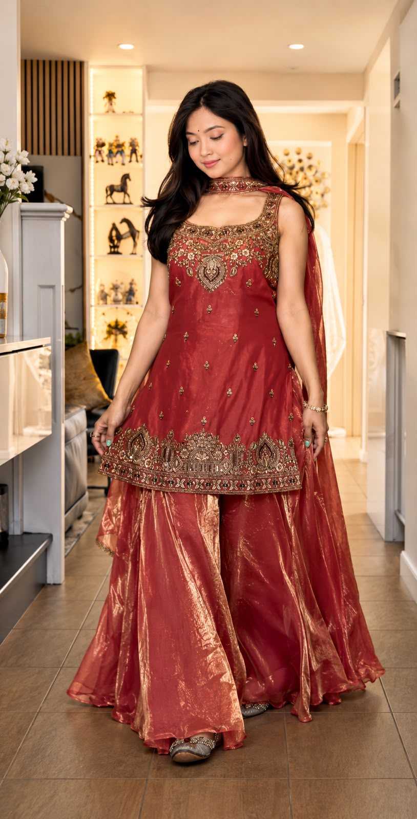 Pure Silk Palazzo Suit