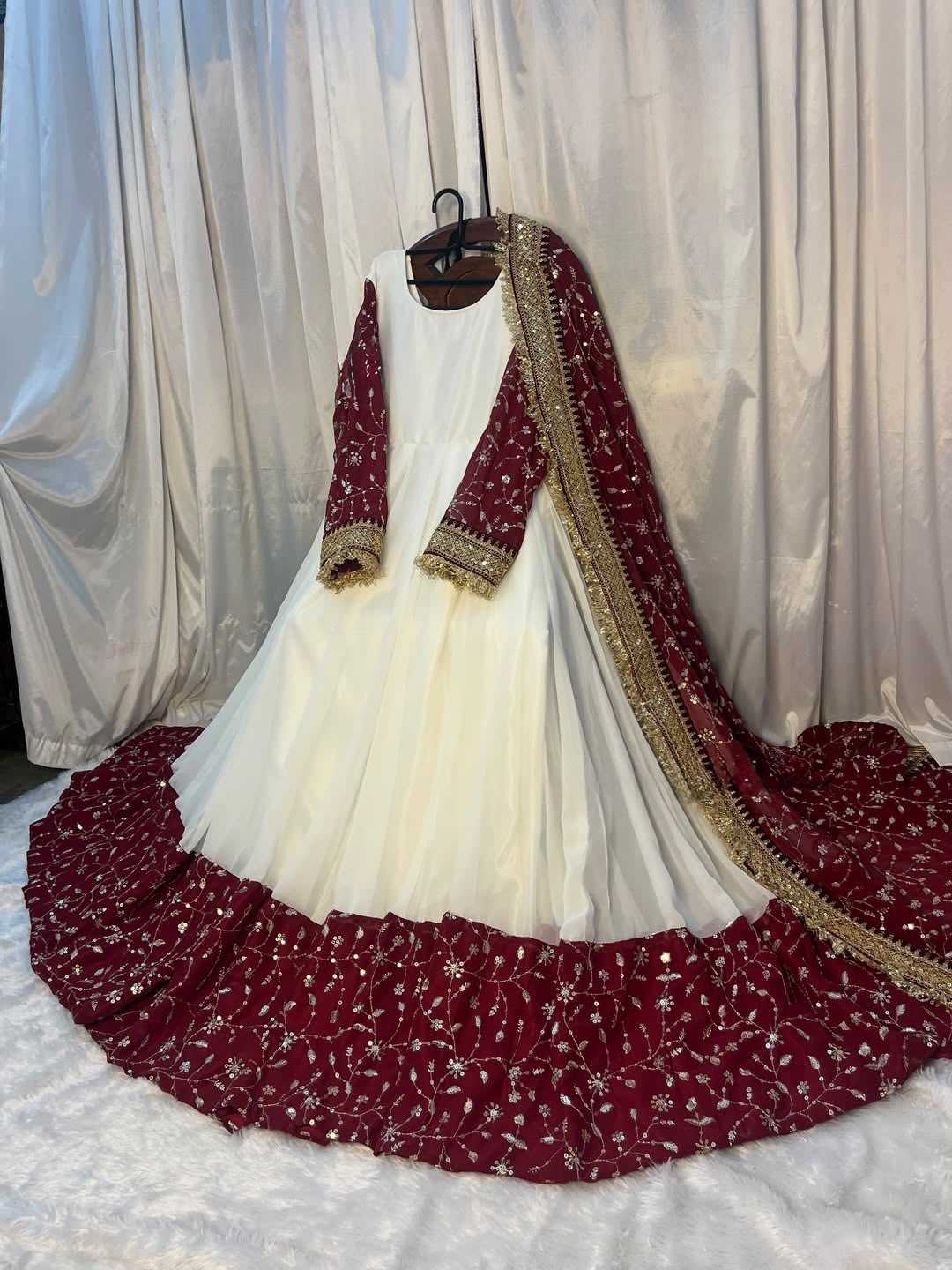 Faux Georgette Embroidery Suit 502