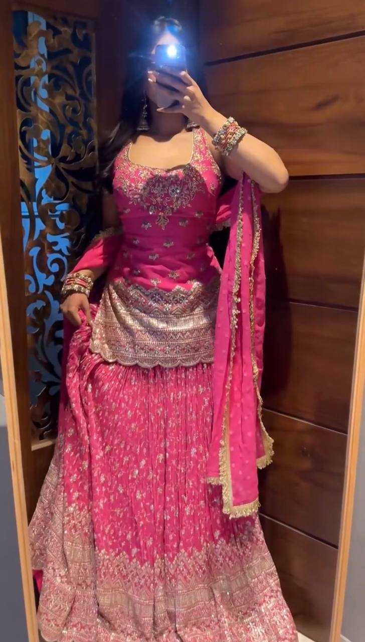 Chinon Silk Designer Lehenga