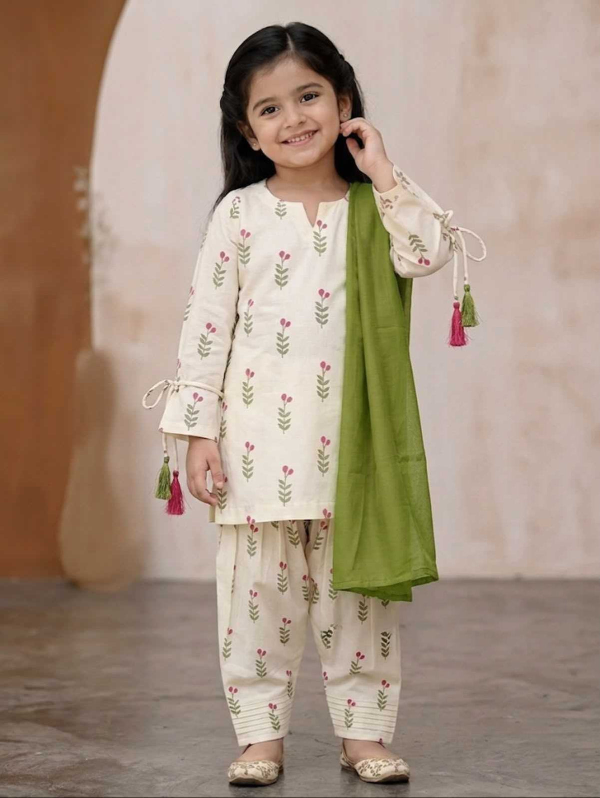 Cotton Cambric Kids Suit