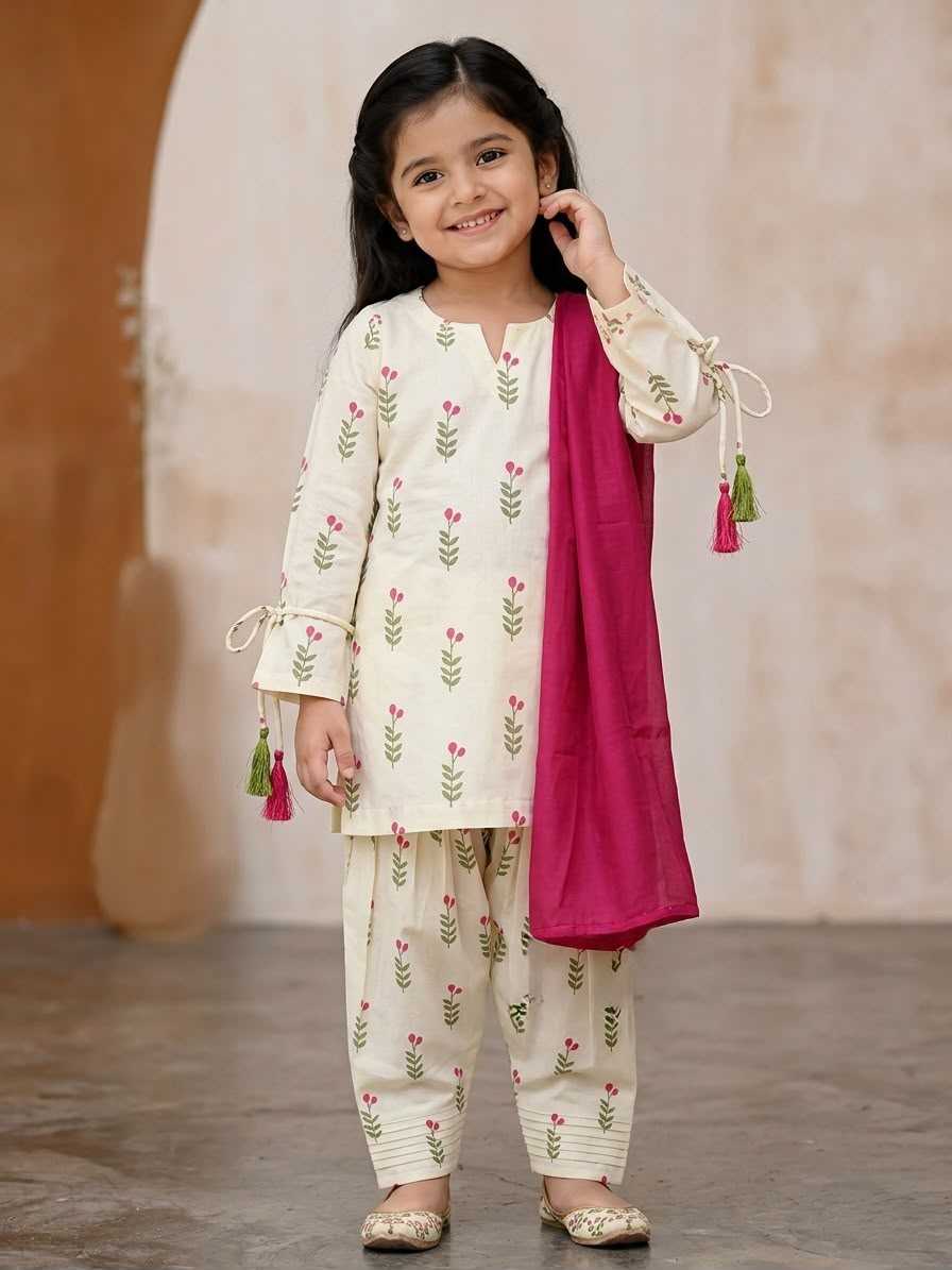 Cotton Cambric Kids Suit