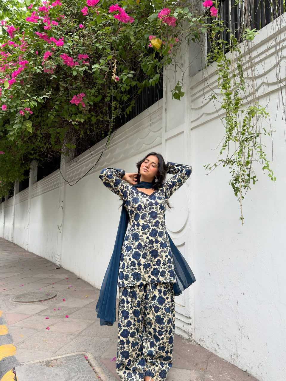 Cotton Cambric Embroidery Suit