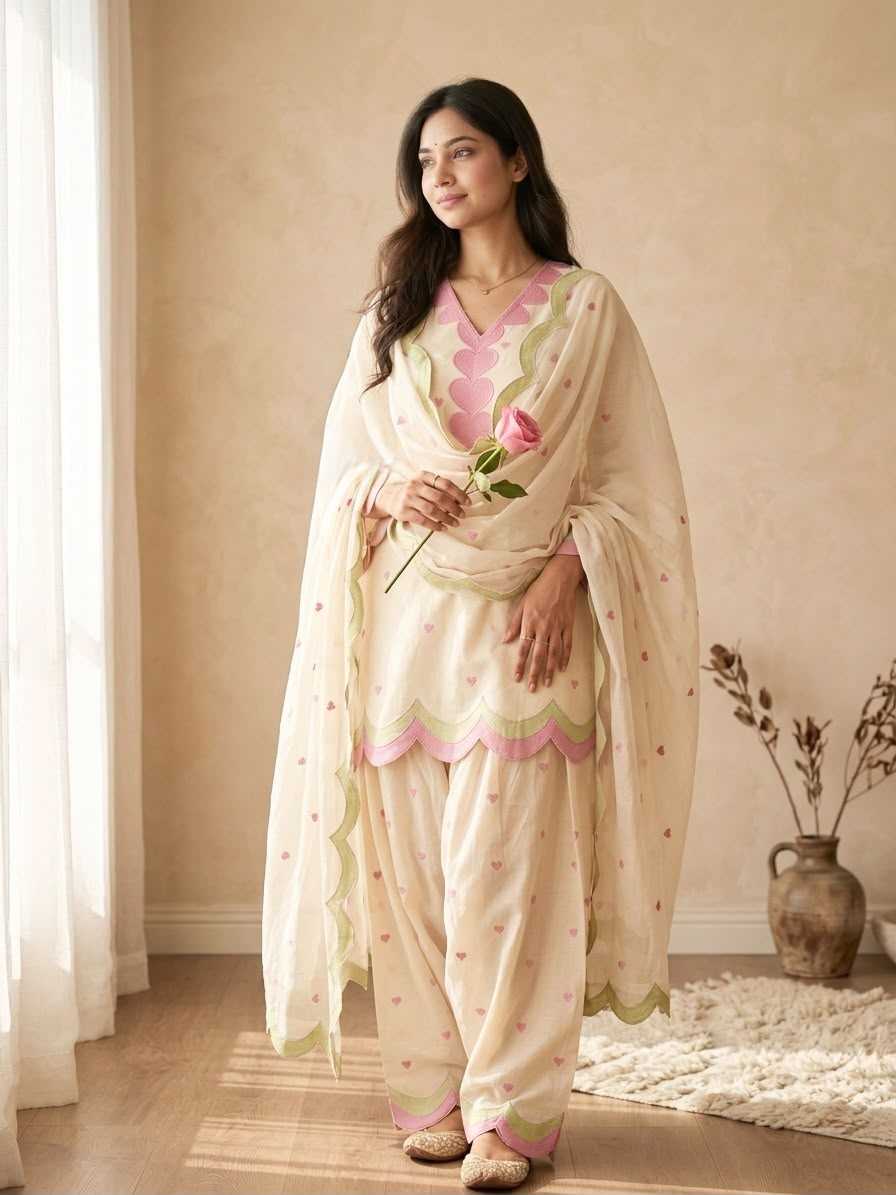 Chanderi Cotton Ladies Suit