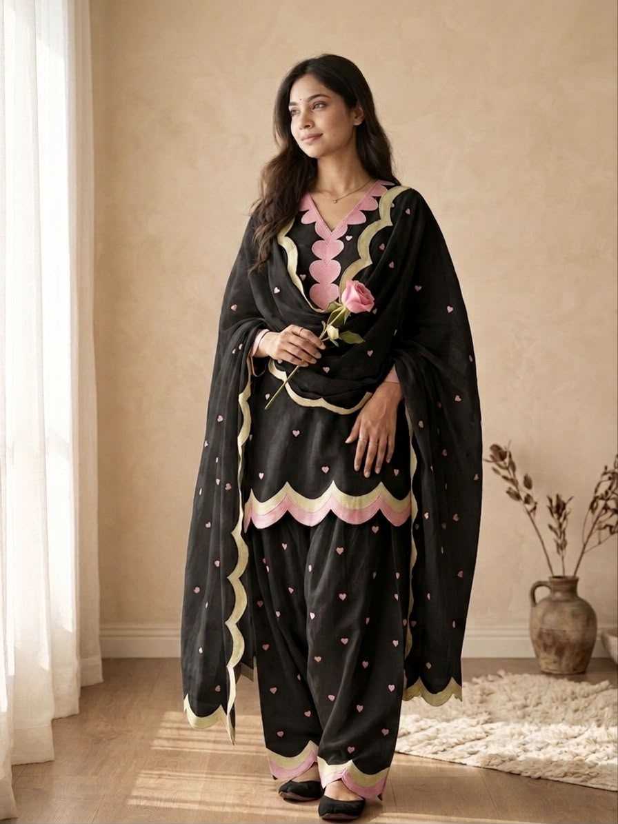 Chanderi Cotton Ladies Suit