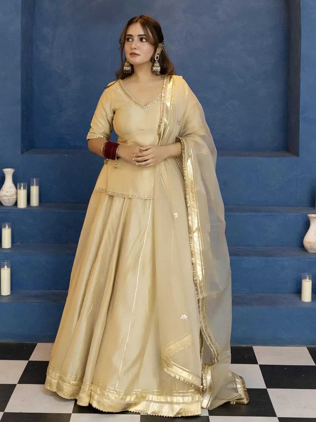 Vichitra Silk Designer Lehenga 541