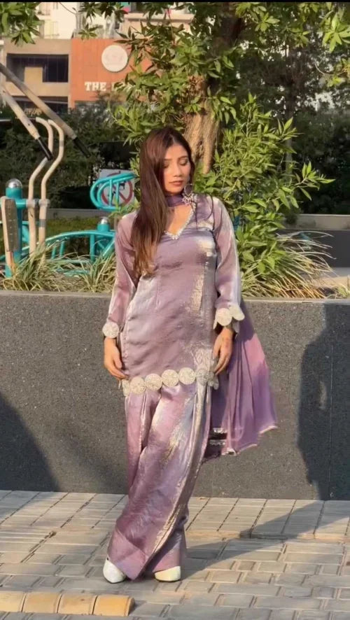 Heavy Silk Embroidery Suit