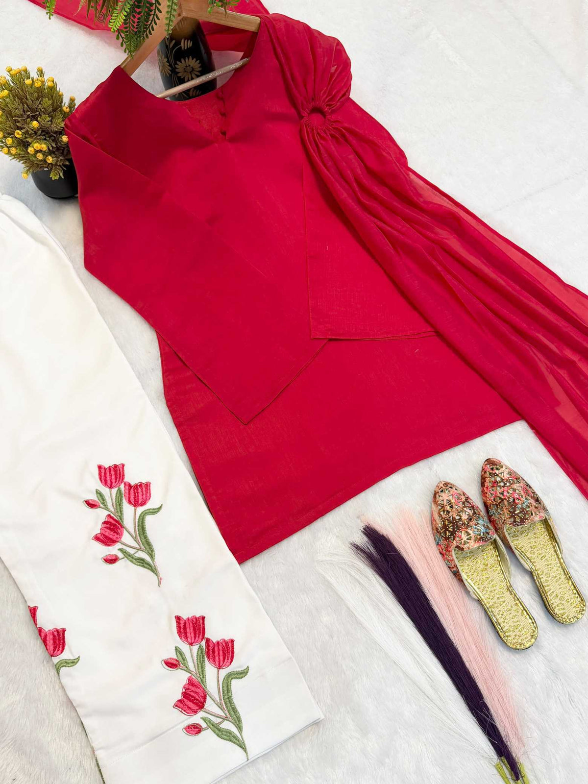Chanderi Cotton Suit