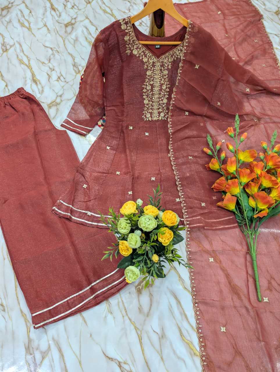 Crush Silk Short Kurti