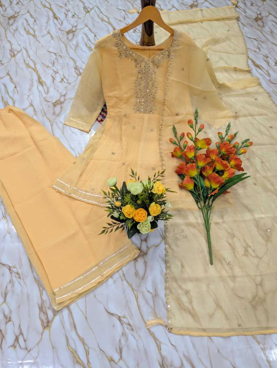 Crush Silk Short Kurti