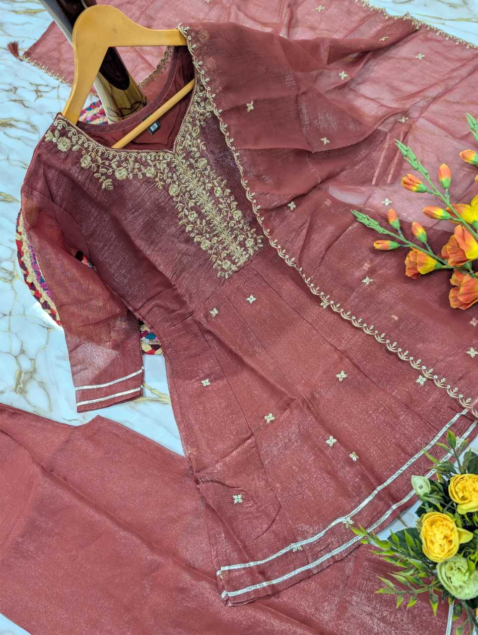 Crush Silk Short Kurti