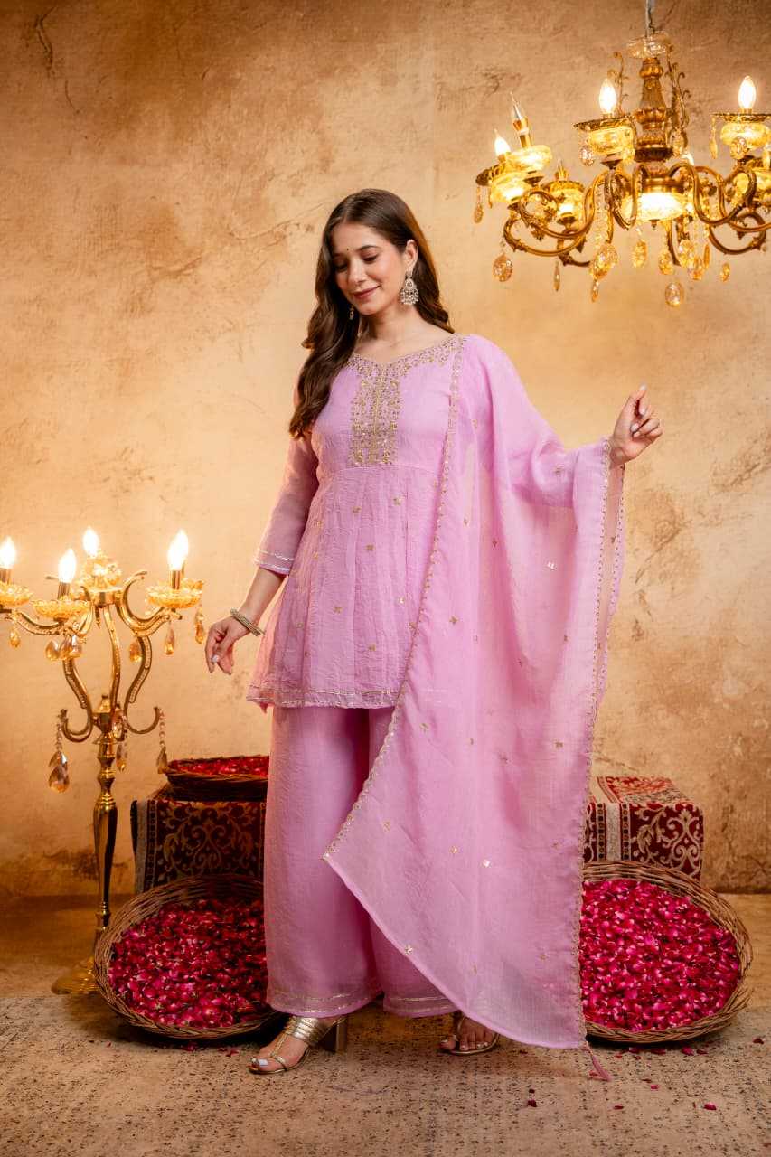 Crush Silk Short Kurti