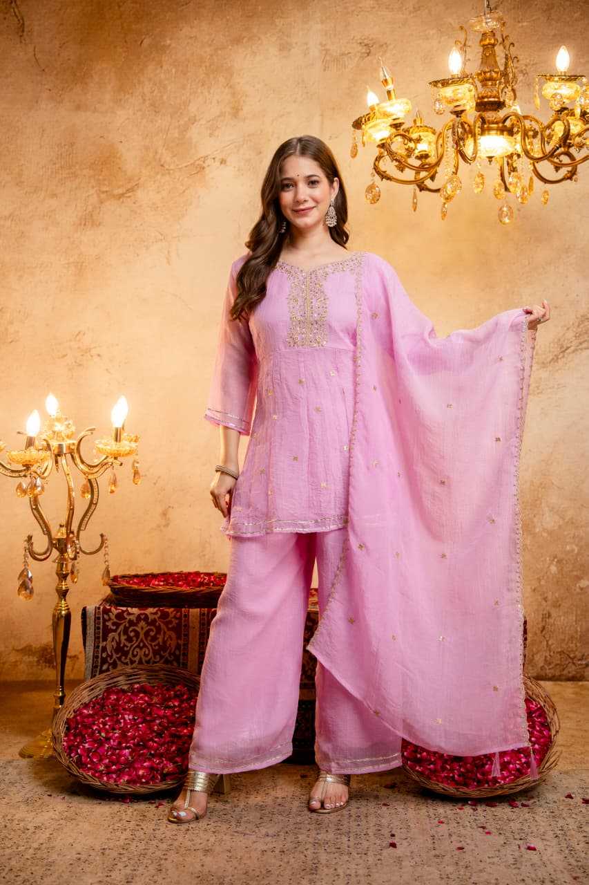 Crush Silk Short Kurti