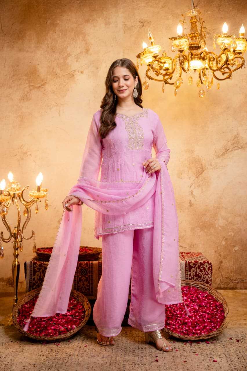 Crush Silk Short Kurti