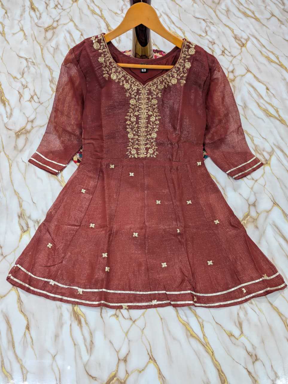 Crush Silk Short Kurti