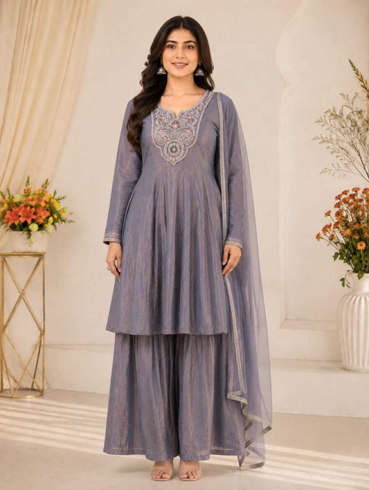 Pure Silk Party Wear Kurti
