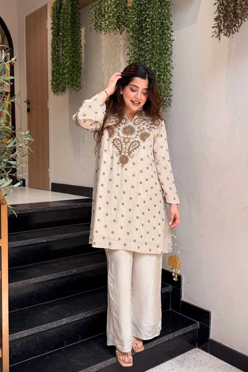 Alfa Crepe Party Wear Kurti
