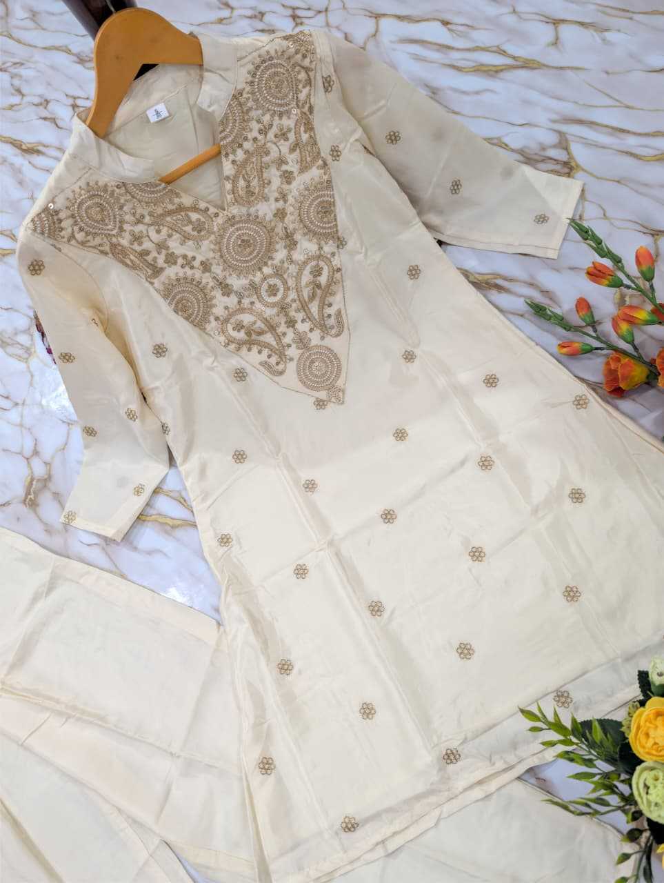 Alfa Crepe Party Wear Kurti