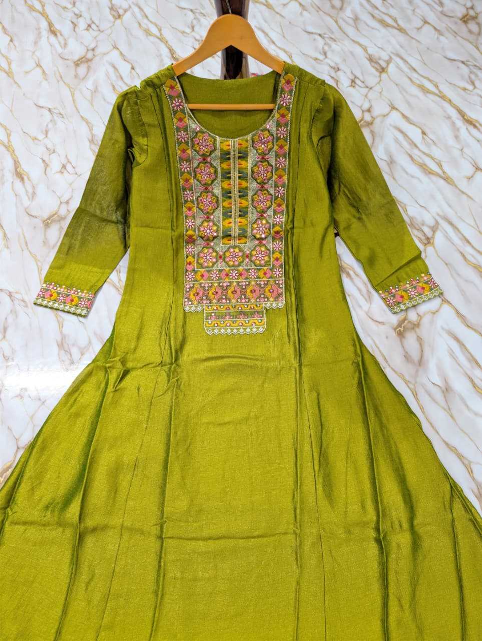 Amorina Vichitra Silk Party Wear Kurti