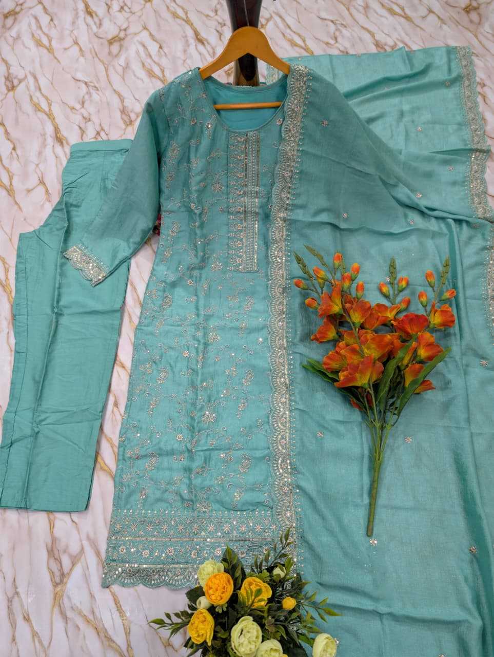 Anika Vichitra Silk Designer Kurti