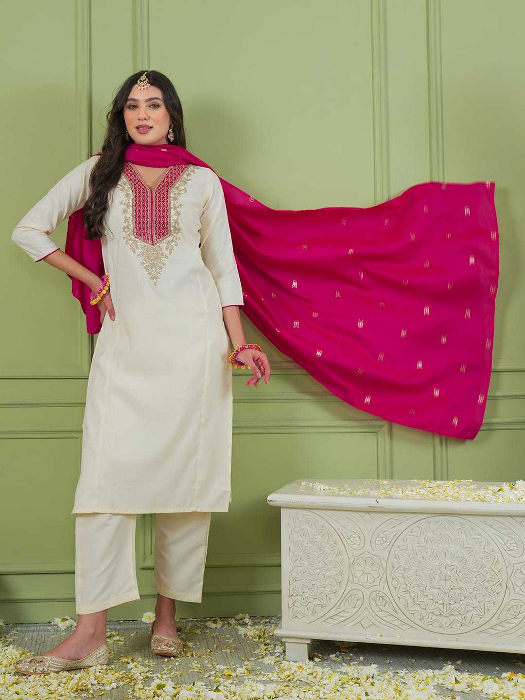 Ansuya Simar Silk Party Wear Kurti