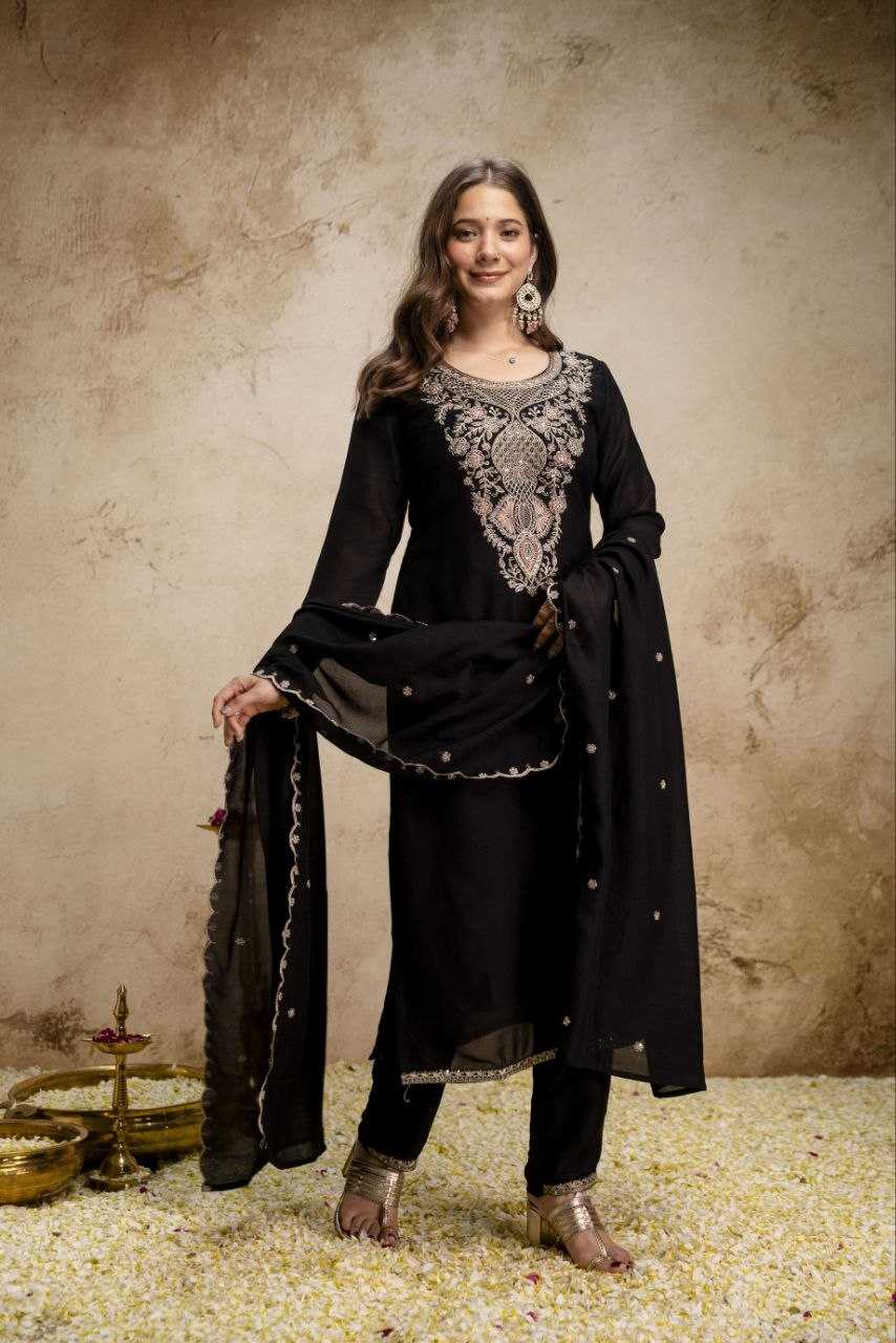 Vichitra Silk Party Wear Kurti