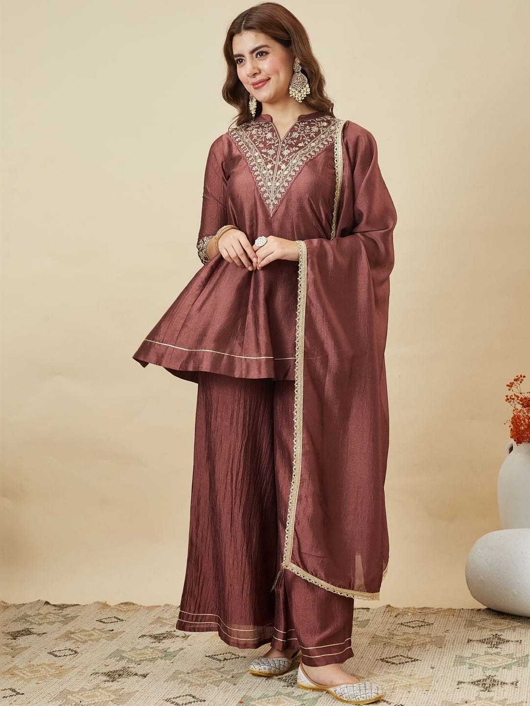 Julie Vichitra Silk Short Kurti