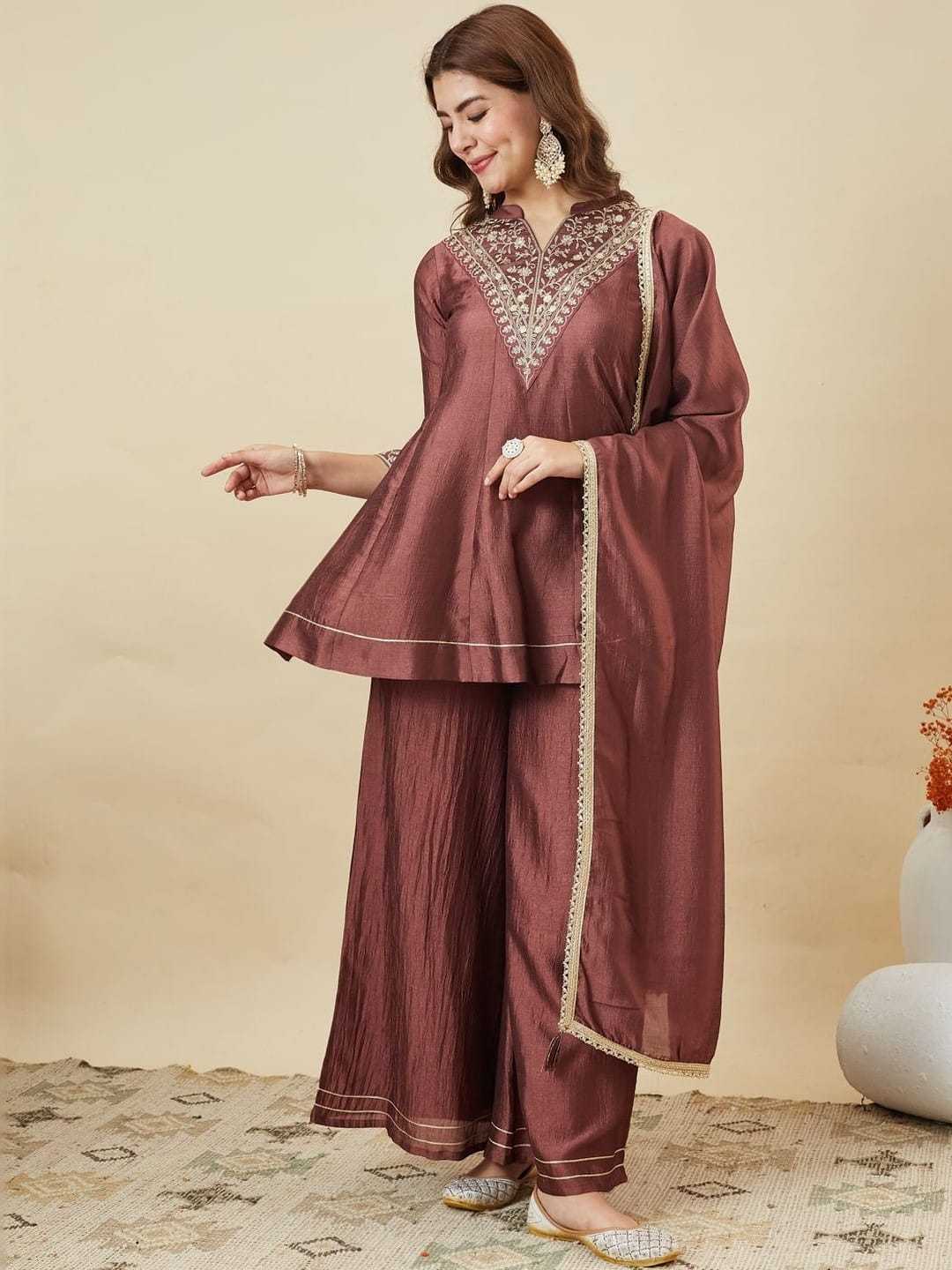 Julie Vichitra Silk Short Kurti