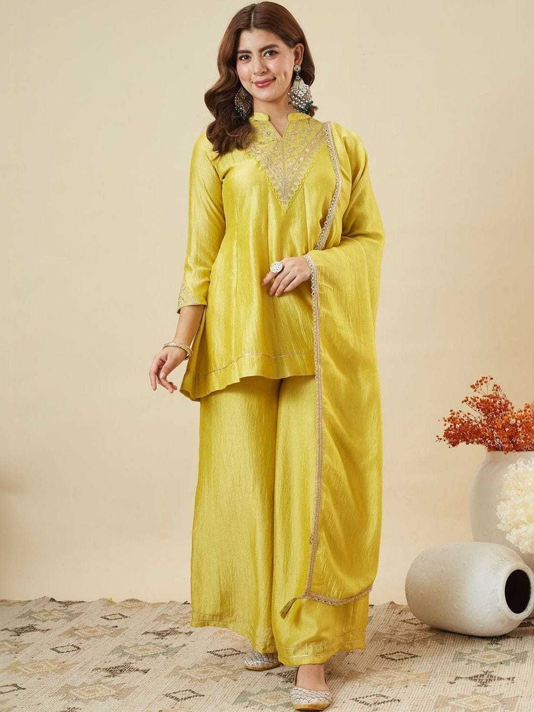 Julie Vichitra Silk Short Kurti