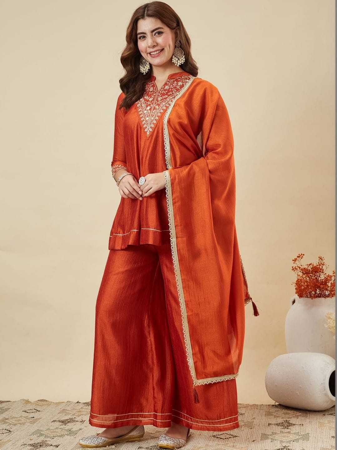 Julie Vichitra Silk Short Kurti