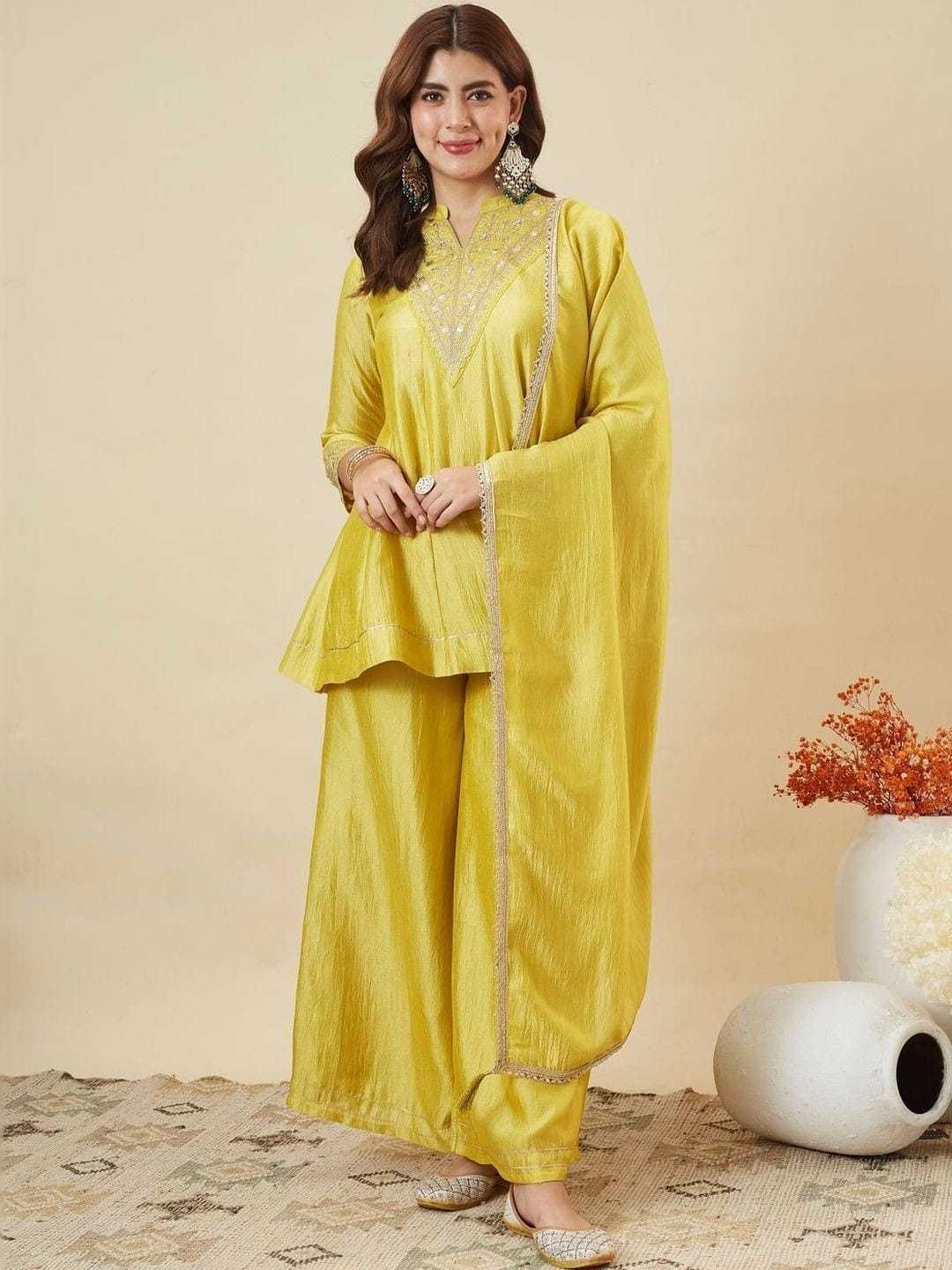 Julie Vichitra Silk Short Kurti