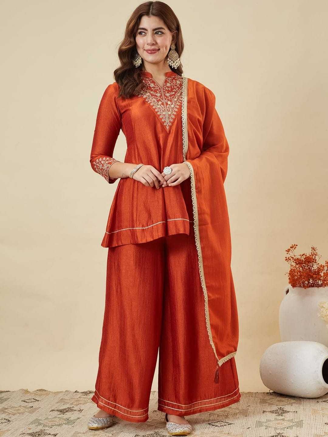 Julie Vichitra Silk Short Kurti